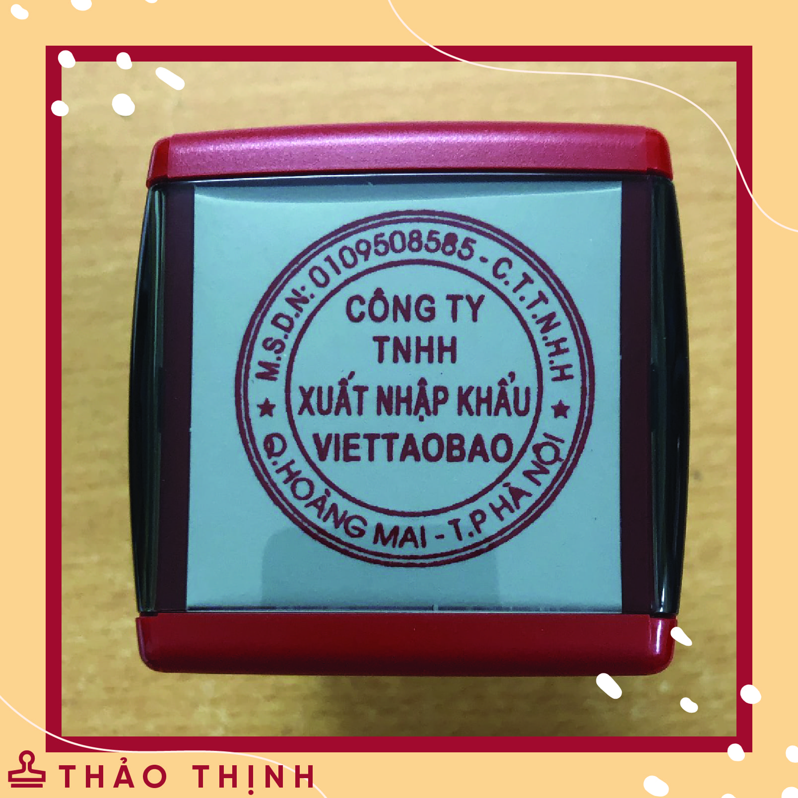 Dịch vụ khắc dấu lấy liền giá rẻ tại Hà Nội Dấu Nội Dung Tùy Chọn